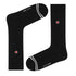 Love Sock Company Ribbed Black dress socks, 1 pair