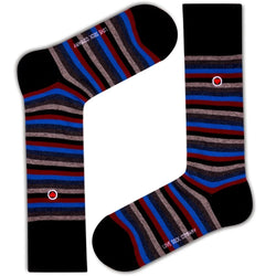 Men's Luxury Dress Socks With Stripes - Love Stripes (M) - LOVE SOCK COMPANY