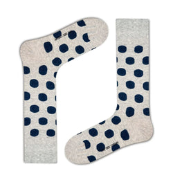 Men's Polka Dot Dress Socks - Big Polka (M) - LOVE SOCK COMPANY