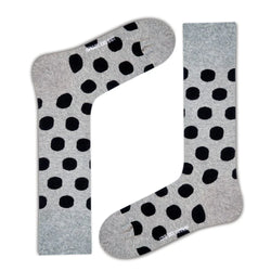 Men's Polka Dot Dress Socks - Big Polka (M) - LOVE SOCK COMPANY