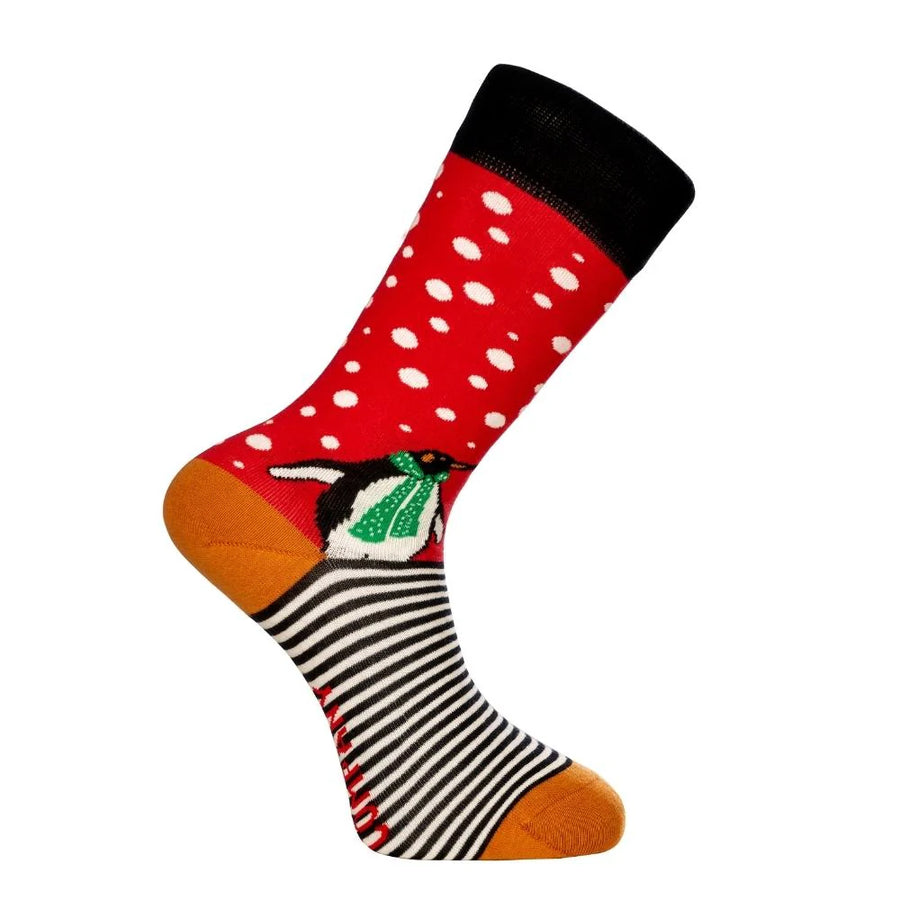 Men's Christmas Socks - Penguin — organic cotton socks by Love Sock Company