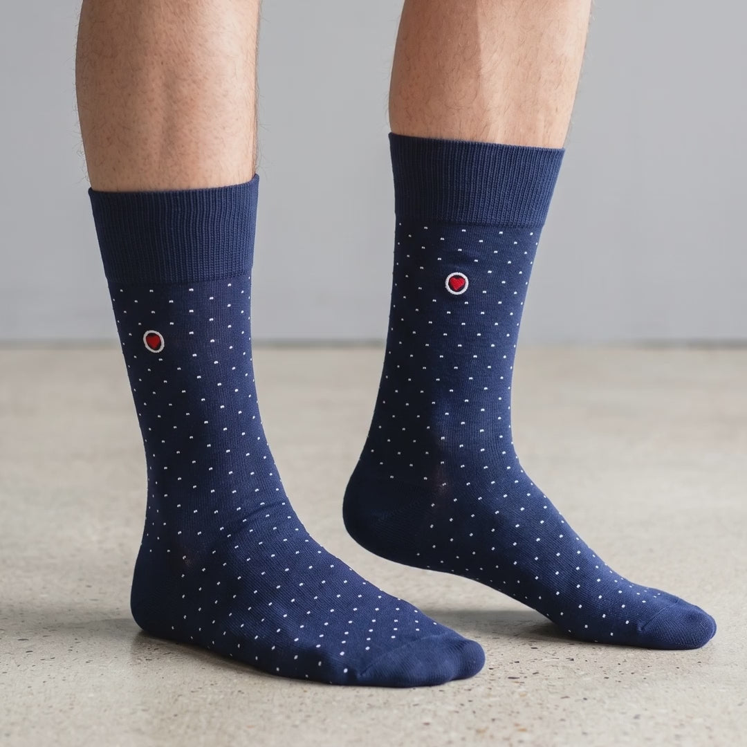 Video of Love Sock Company Men's Christmas Gift Pack - Navy