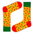 Red Hot Chili Pepper Socks Yellow (Unisex) - LOVE SOCK COMPANY