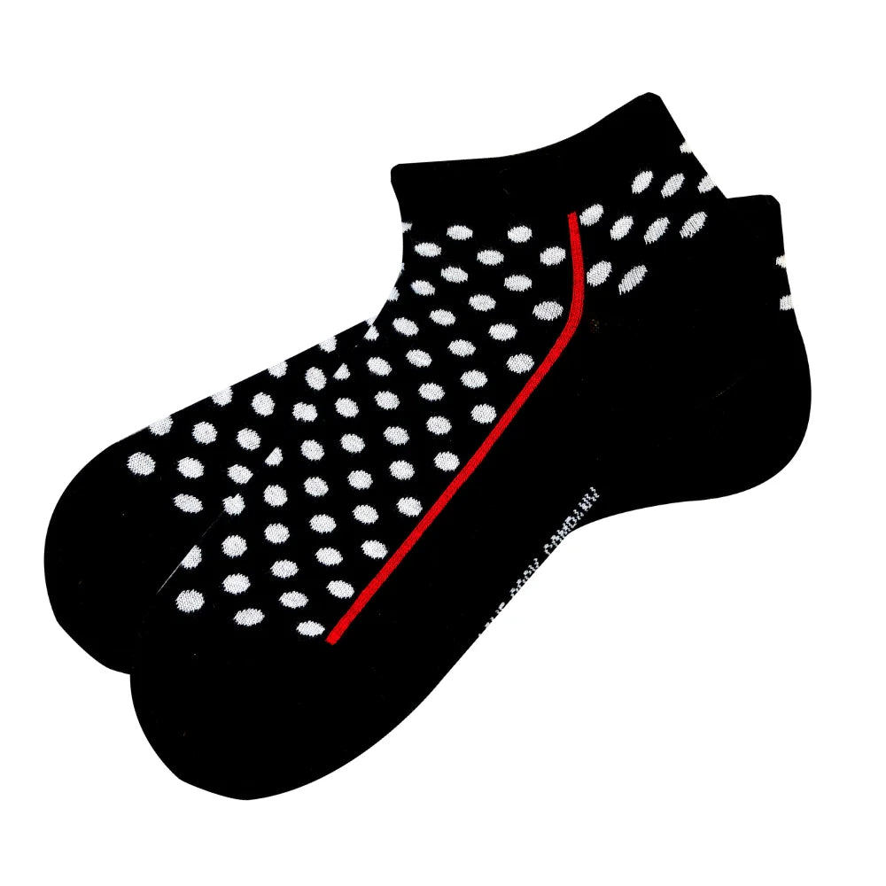 Men's Cotton Rich Polka Dot Ankle Socks - Size 6-11, Colorful Everyday Casual Socks