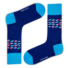 School of Fish Novelty Crew Socks (Unisex) - LOVE SOCK COMPANY