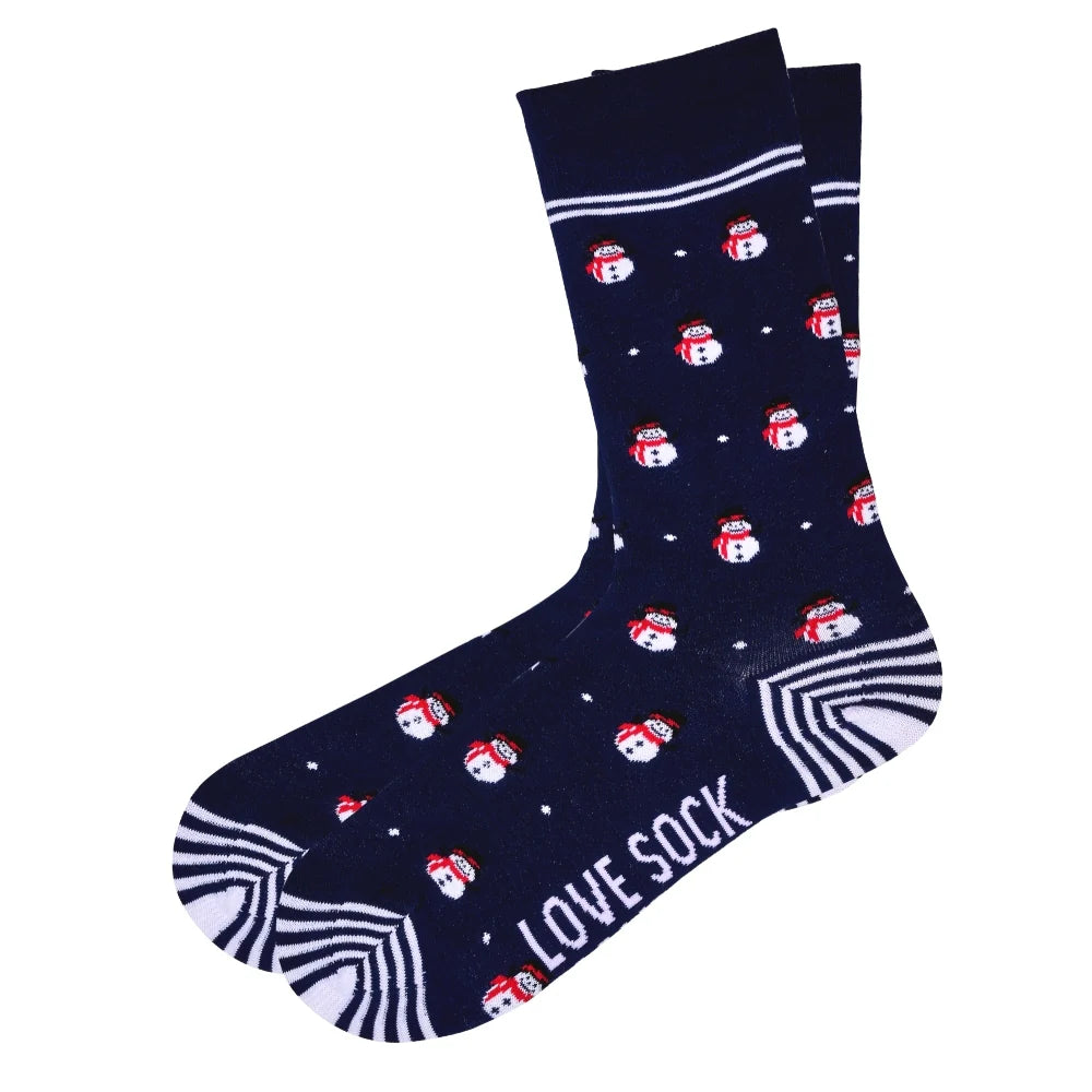 Snowman Women's Fun Christmas Novelty Dress Socks Love Sock Company (W) - LOVE SOCK COMPANY