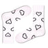 Big Heart Colorful fun patterned organic novelty white crew socks - LOVE SOCK COMPANY