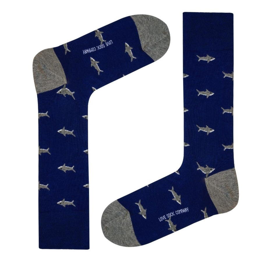 Shark Socks (M) - LOVE SOCK COMPANY