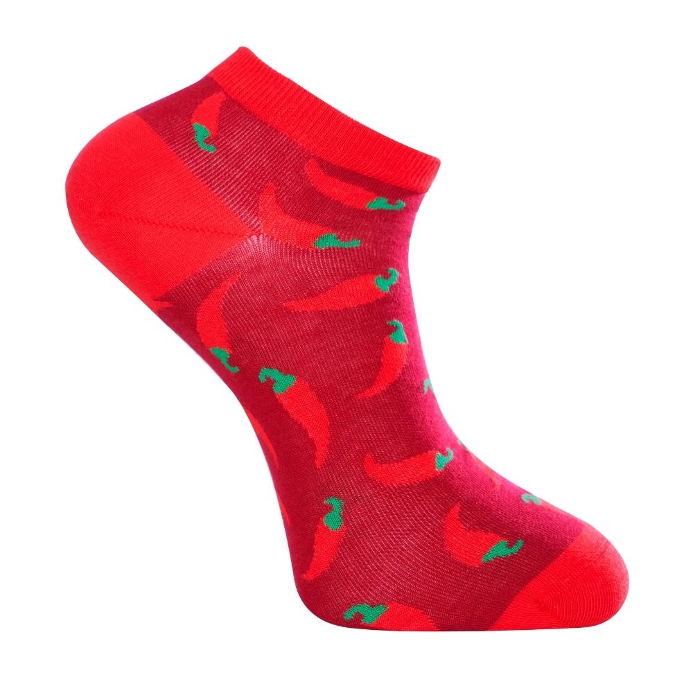 Chili Pepper Ankle Socks (Unisex) - LOVE SOCK COMPANY