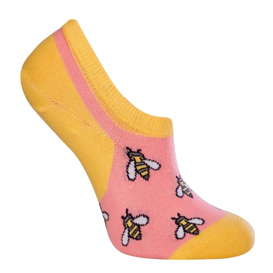 Bee No-Show Socks (Unisex) - LOVE SOCK COMPANY
