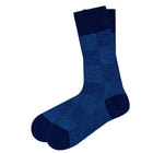 Checkers Socks Blue (M) - LOVE SOCK COMPANY