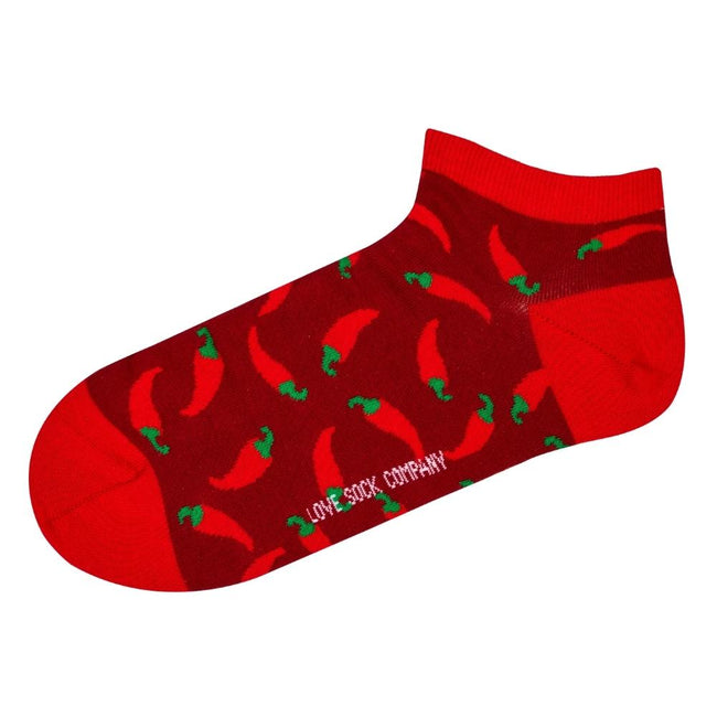 Chili Pepper Ankle Socks (Unisex) - LOVE SOCK COMPANY