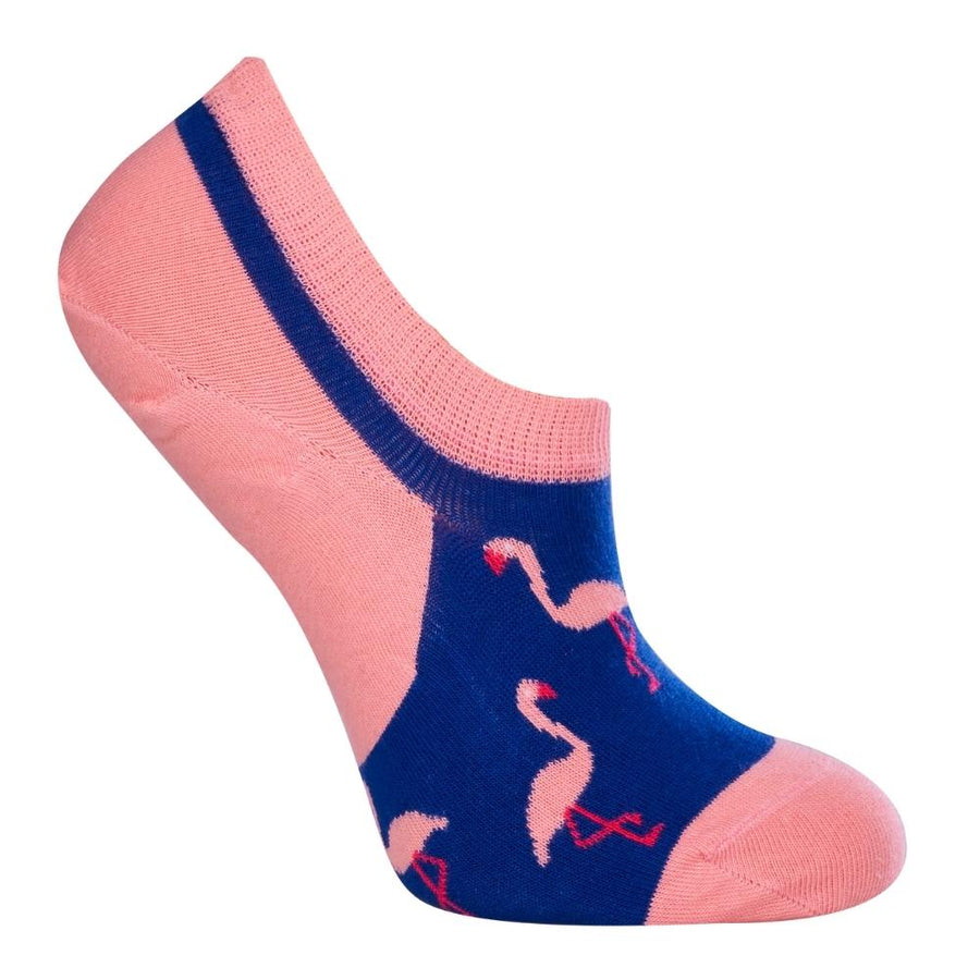 Flamingo No-Show Socks (Unisex) - LOVE SOCK COMPANY