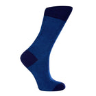 Checkers Crew Socks Blue (W) - LOVE SOCK COMPANY