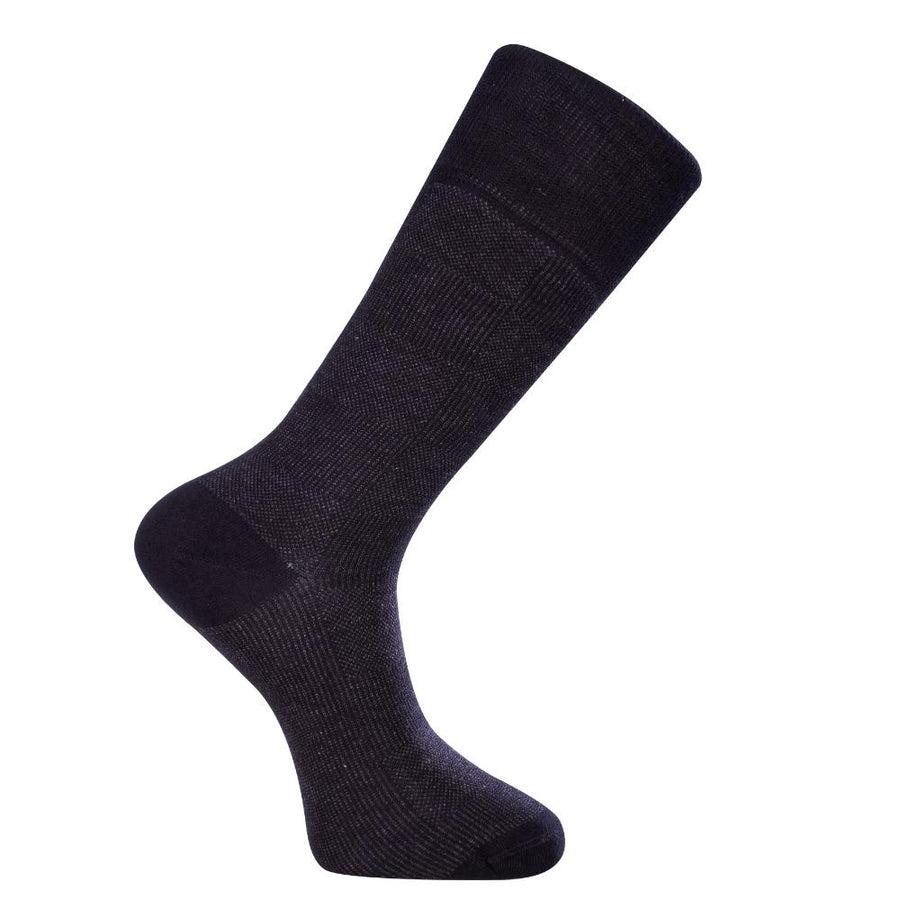 Checkers Socks Black (M) - LOVE SOCK COMPANY