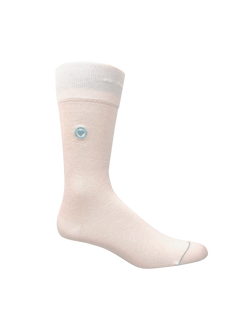 White Solid Socks (M) - LOVE SOCK COMPANY