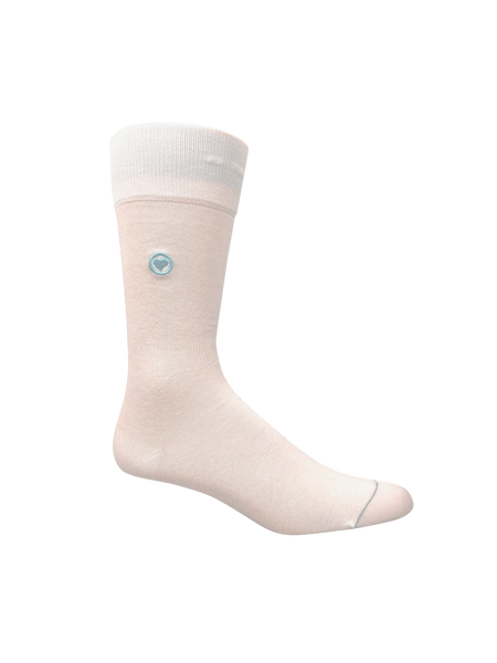 White Solid Socks (M) - LOVE SOCK COMPANY