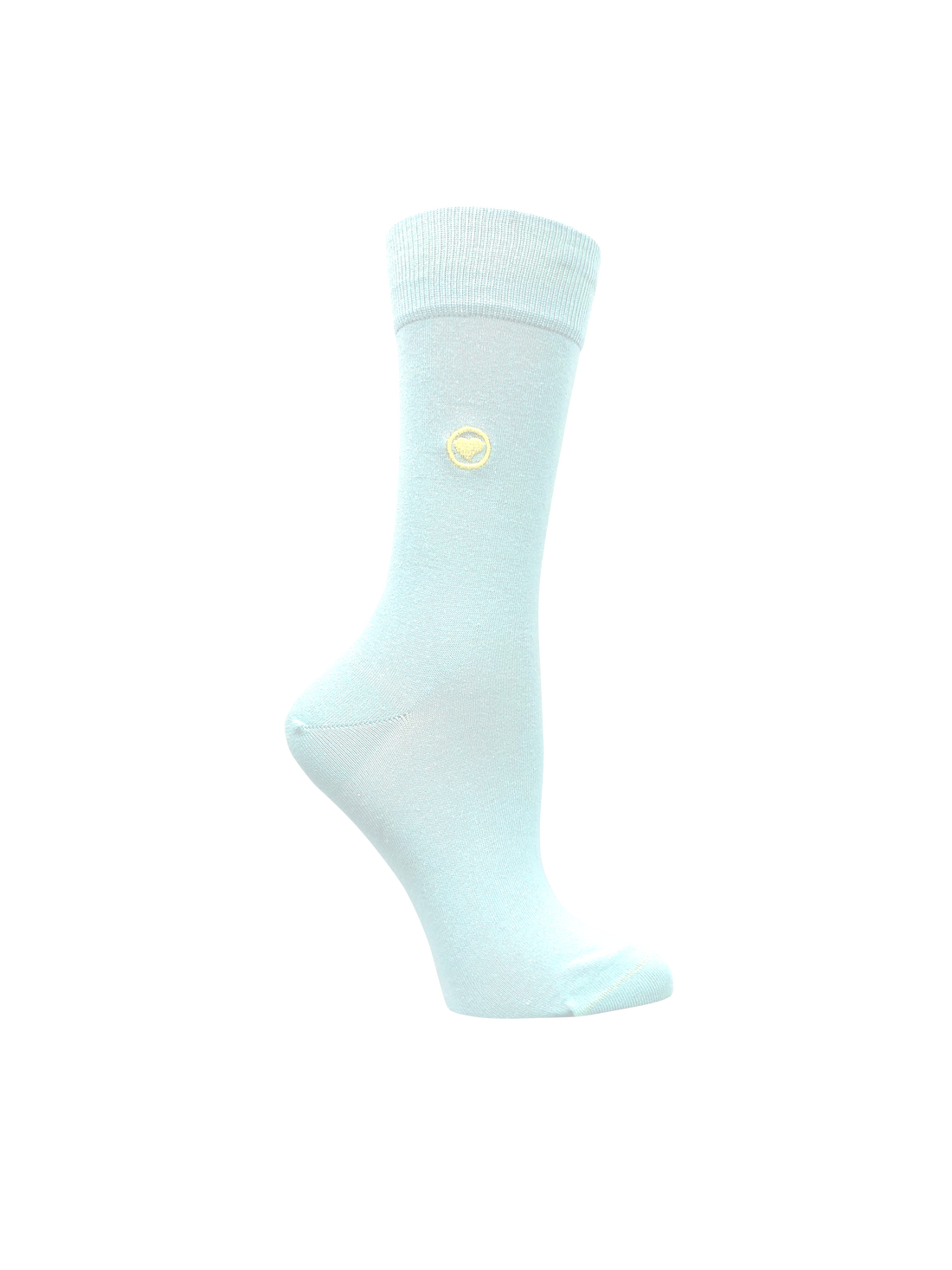 Baby Blue Solid Socks (W) - LOVE SOCK COMPANY