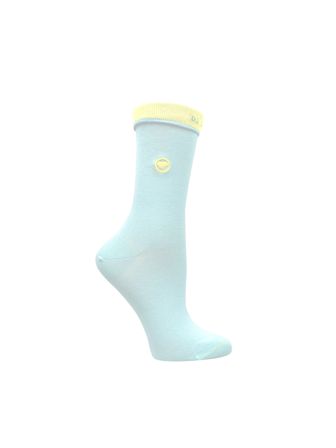 Baby Blue Solid Socks (W) - LOVE SOCK COMPANY