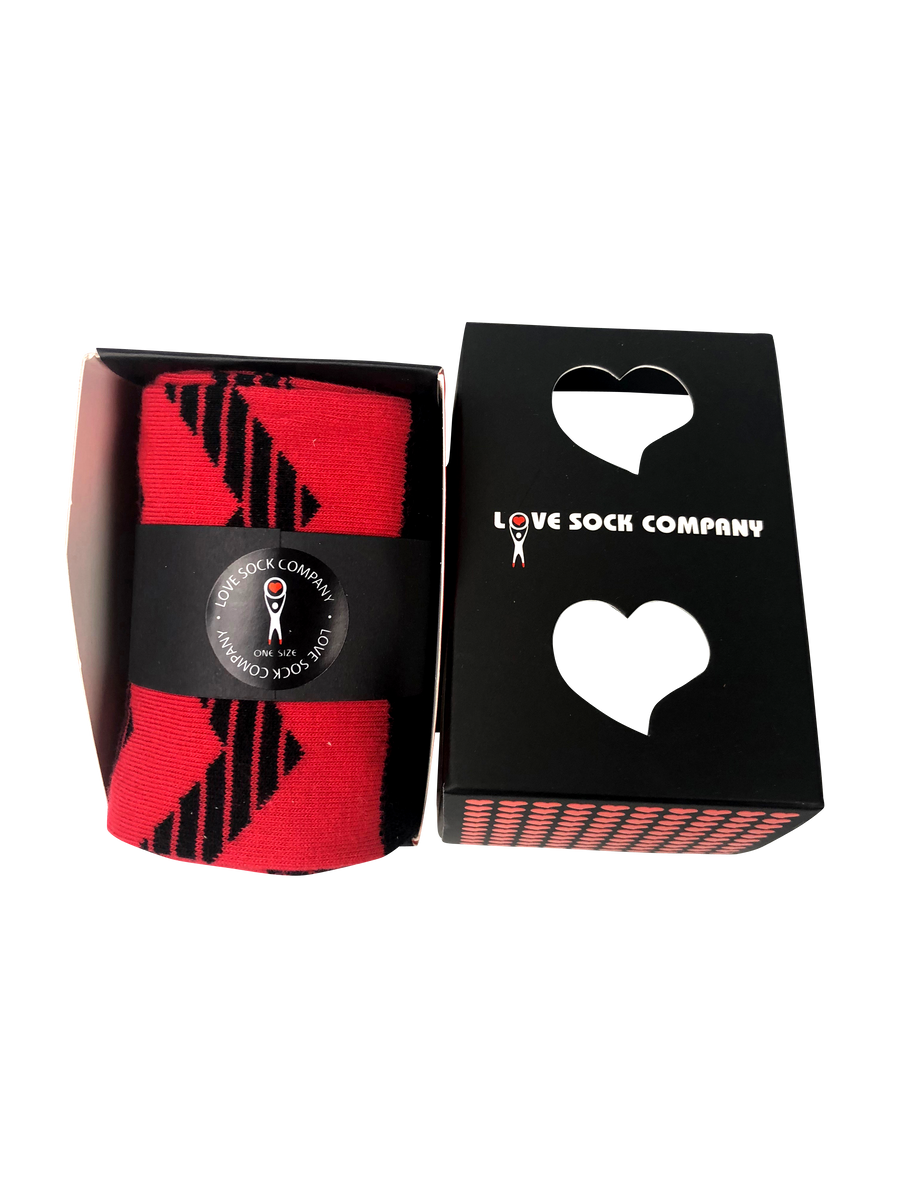 Zig Zag Red Box (1) - LOVE SOCK COMPANY