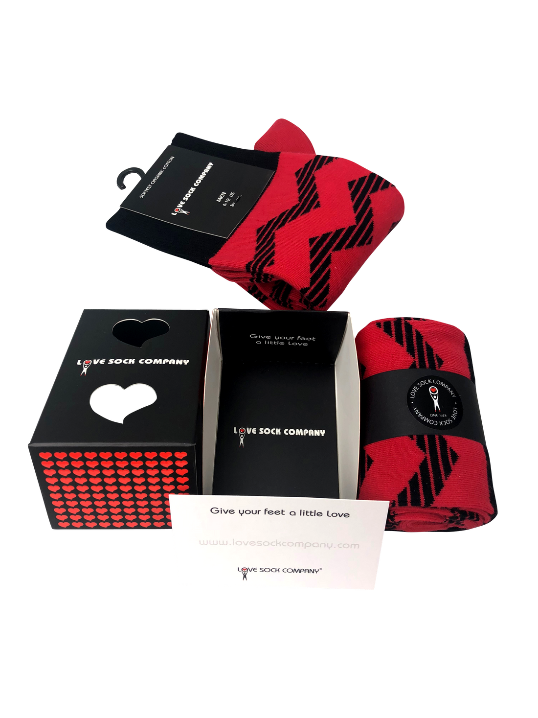 Zig Zag Red Box (1) - LOVE SOCK COMPANY