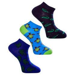 Love Sock Company 3 Pair Colorful Fun Patterned Ankle Socks Bundle 1 (Unisex) - LOVE SOCK COMPANY
