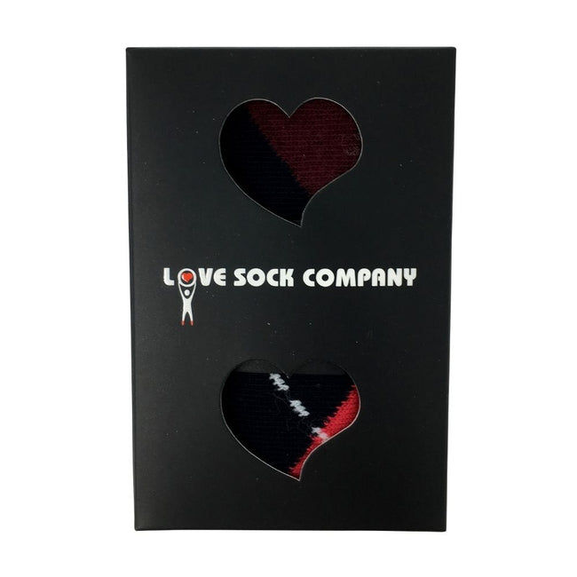 Argyle Groomsmen Dress Socks for Wedding Navy - LOVE SOCK COMPANY