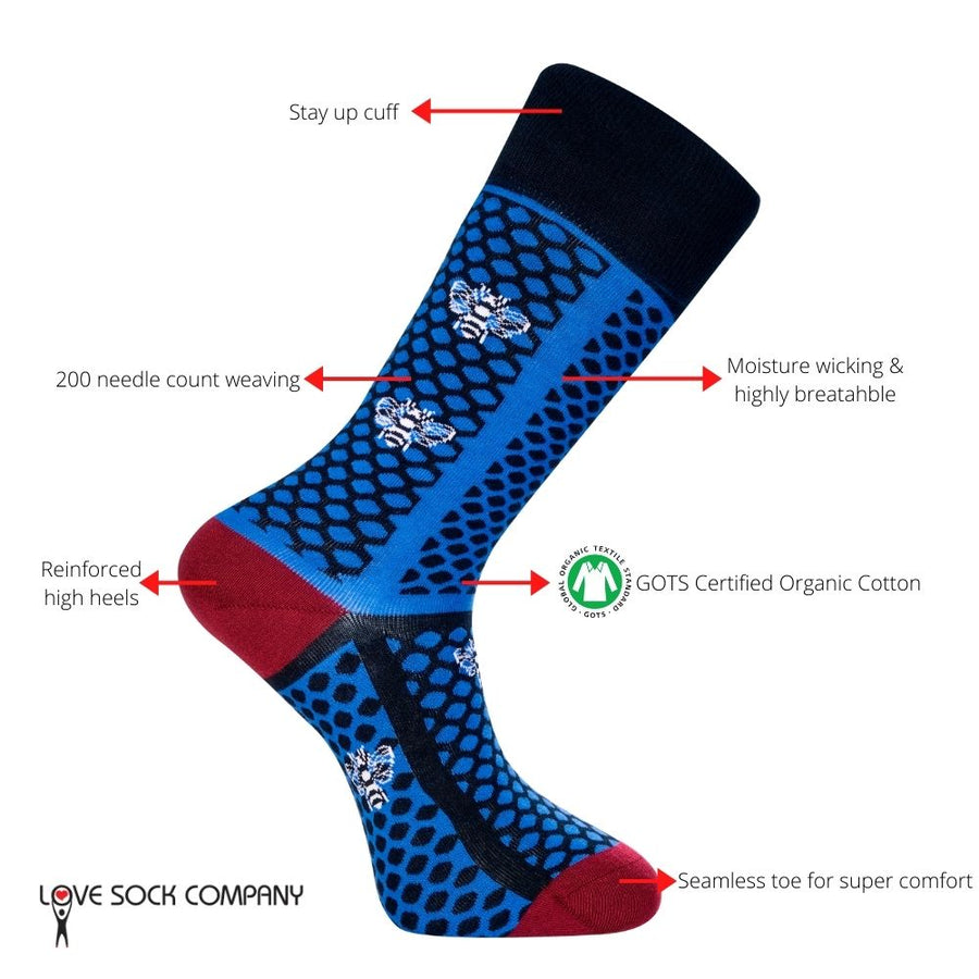 Love Sock Company Colorful Funky Patterned Men's Dress Socks Sydney Bundle - LOVE SOCK COMPANY