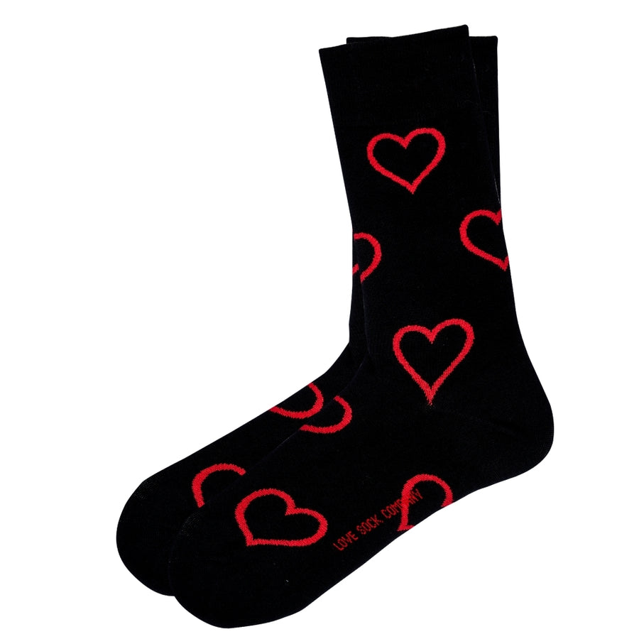 Love Sock Company Fun Colorful Heart Patterned Women's Novelty Crew Socks Boca Gift Box - LOVE SOCK COMPANY