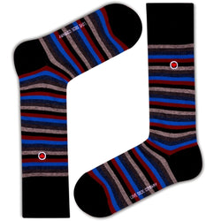 Men's Luxury Dress Socks With Stripes - Love Stripes (M) - LOVE SOCK COMPANY