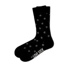 Mini Hearts patterned organic cotton women's black crew socks - LOVE SOCK COMPANY