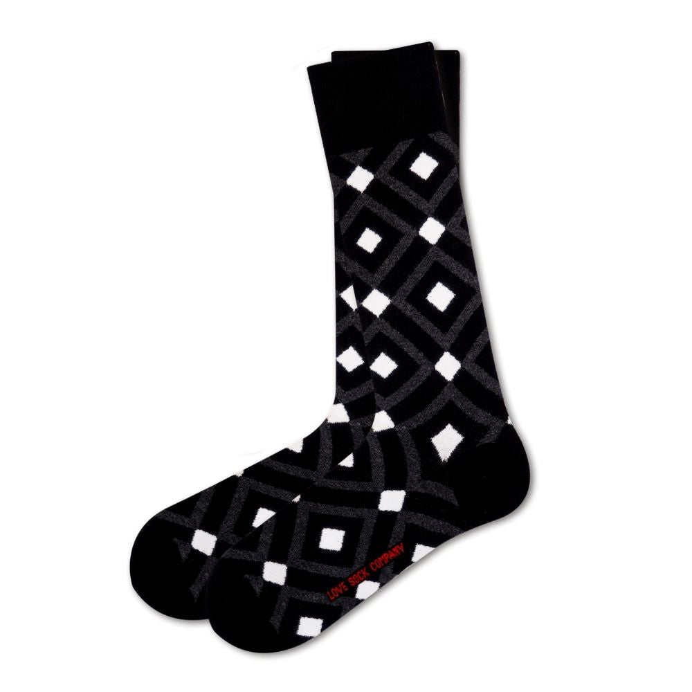 Black Dress Socks Gift Box (M) - LOVE SOCK COMPANY