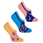 Love Sock Company 3 Pairs Colorful Funky No-Show Socks Bundle 2 (Unisex) - LOVE SOCK COMPANY