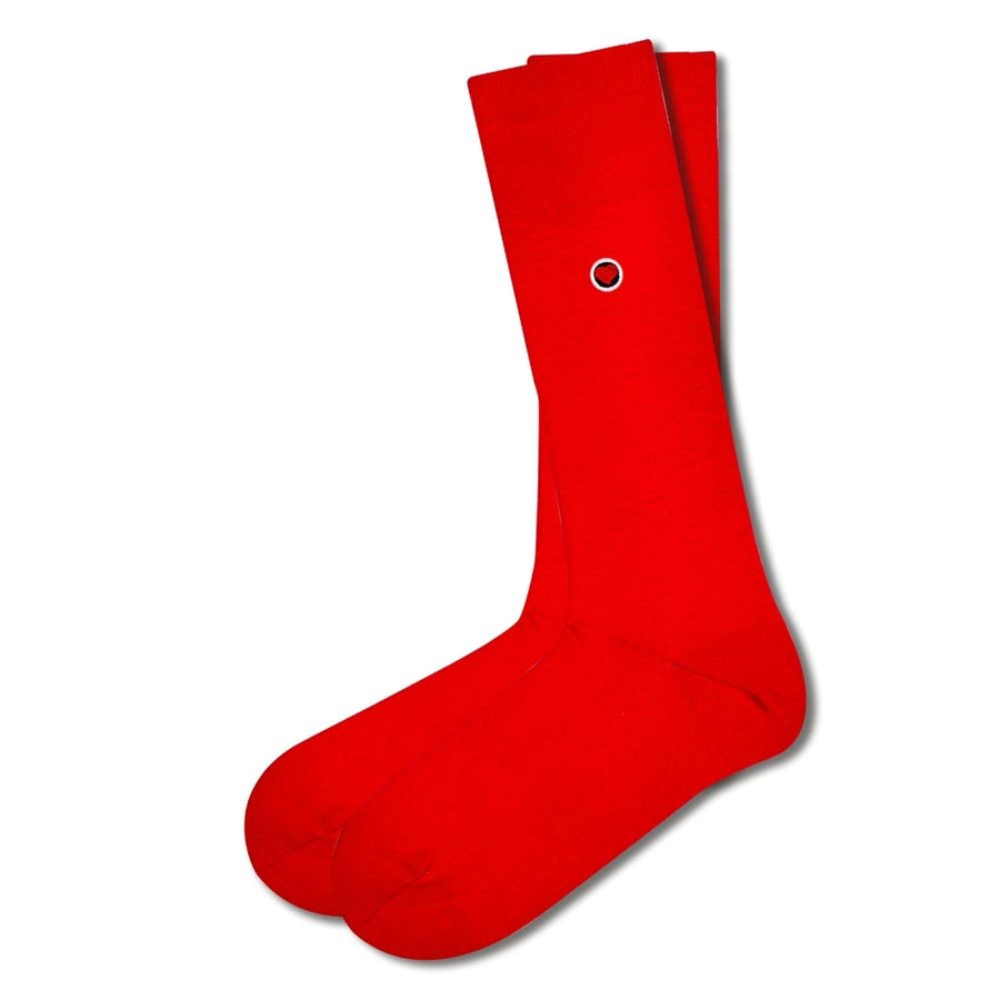 Red Solid Socks (M) - LOVE SOCK COMPANY