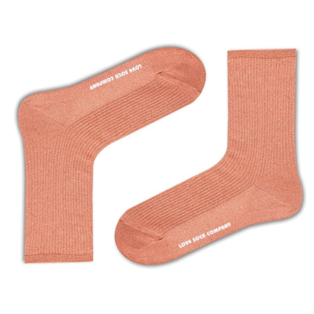 Shimmer Socks Pink (W) - LOVE SOCK COMPANY