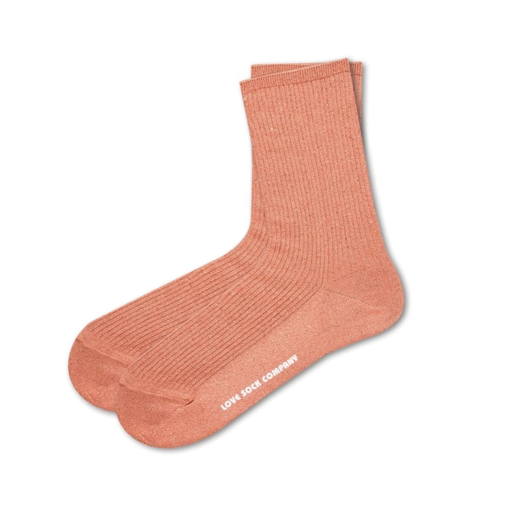 Shimmer Socks Pink (W) - LOVE SOCK COMPANY