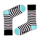 Love Sock Company 3 Pair Colorful Funky Women's Crew Dress Socks Supreme Black - LOVE SOCK COMPANY